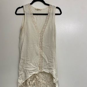 Cream Top w/ Lace back